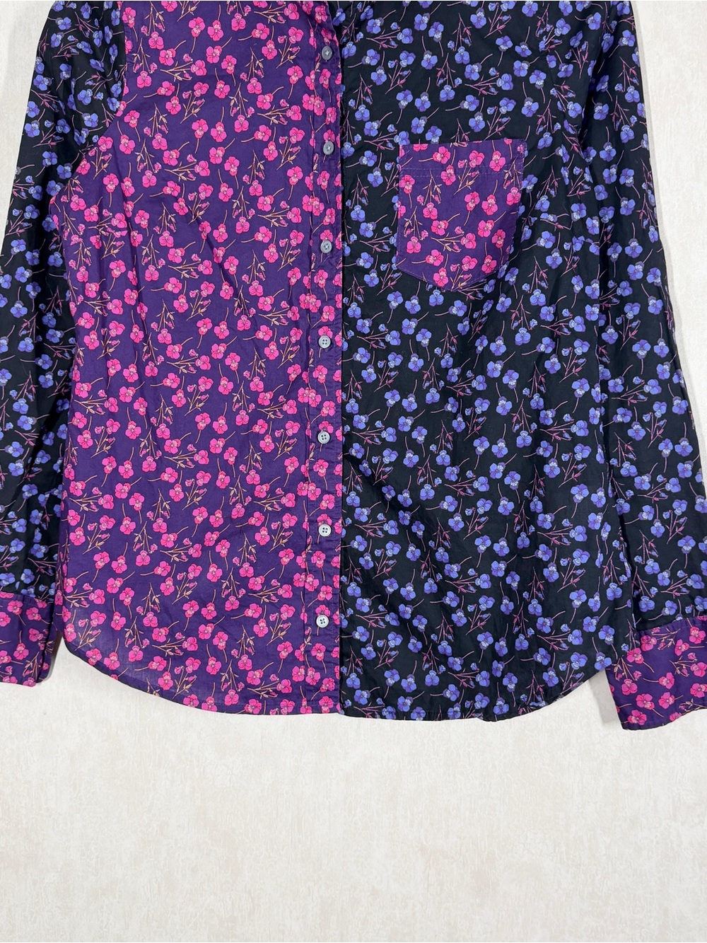 J. Crew Women’s Slim Perfect Button Down Shirt in Liberty Mixed Print 4 - Picture 5 of 11